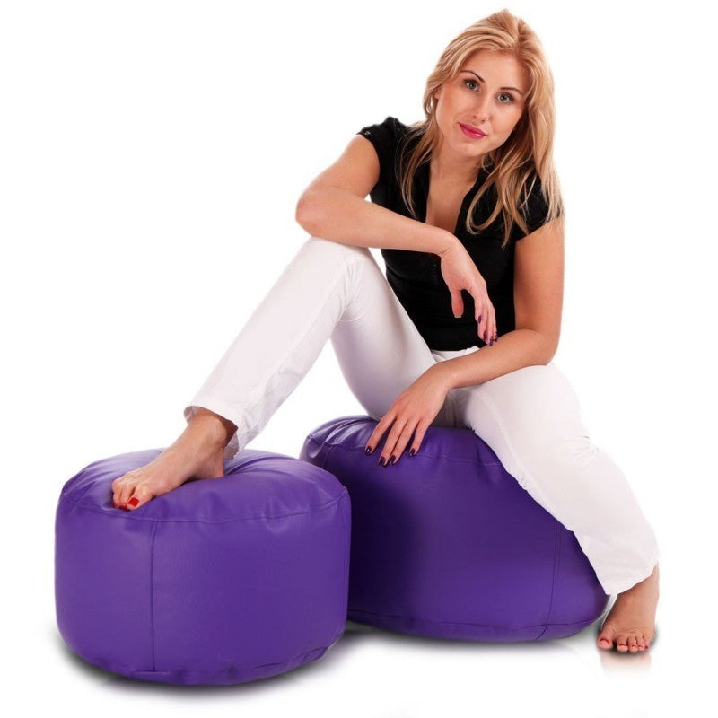 POUF ROTONDO CLASSIC L POGGIAPIEDI ECOPELLE