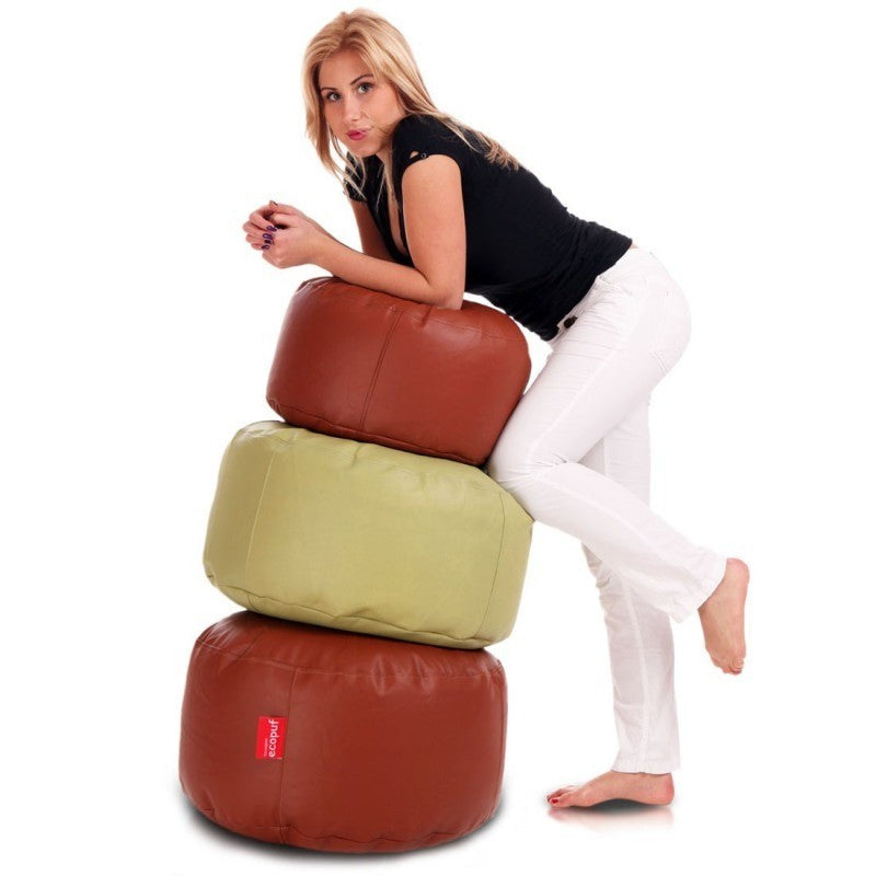 POUF ROTONDO CLASSIC L POGGIAPIEDI ECOPELLE