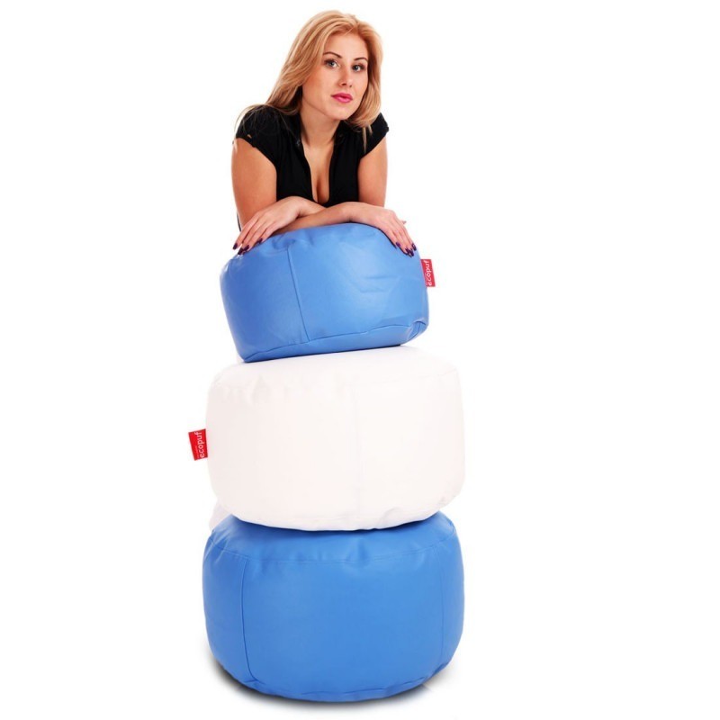 POUF ROTONDO CLASSIC L POGGIAPIEDI ECOPELLE