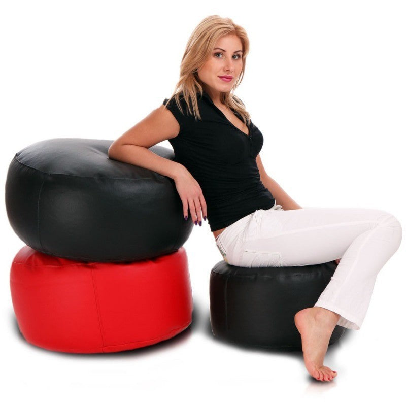 POUF ROTONDO CLASSIC L POGGIAPIEDI ECOPELLE