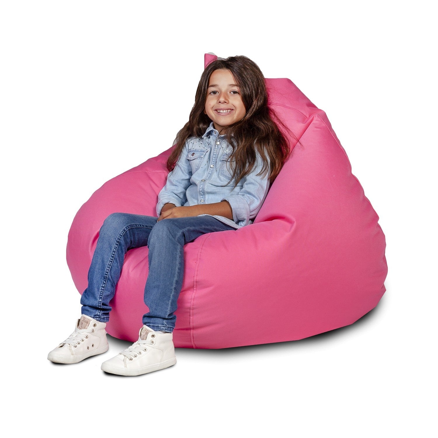 POLTRONA POUF SACCO OSCAR POLIESTERE CON MANIGLIA