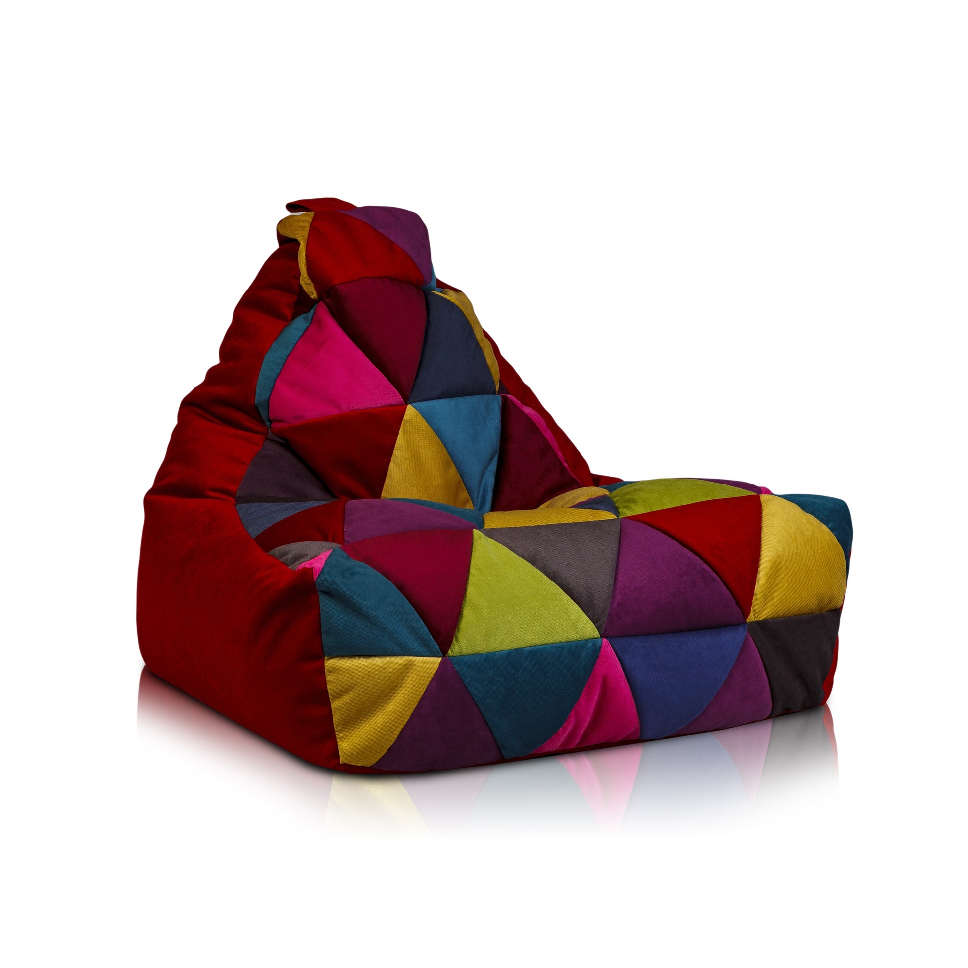 POUF POLTRONA SACCO SEDUTA KEIKO S PATCHWORK MICROFIBRA