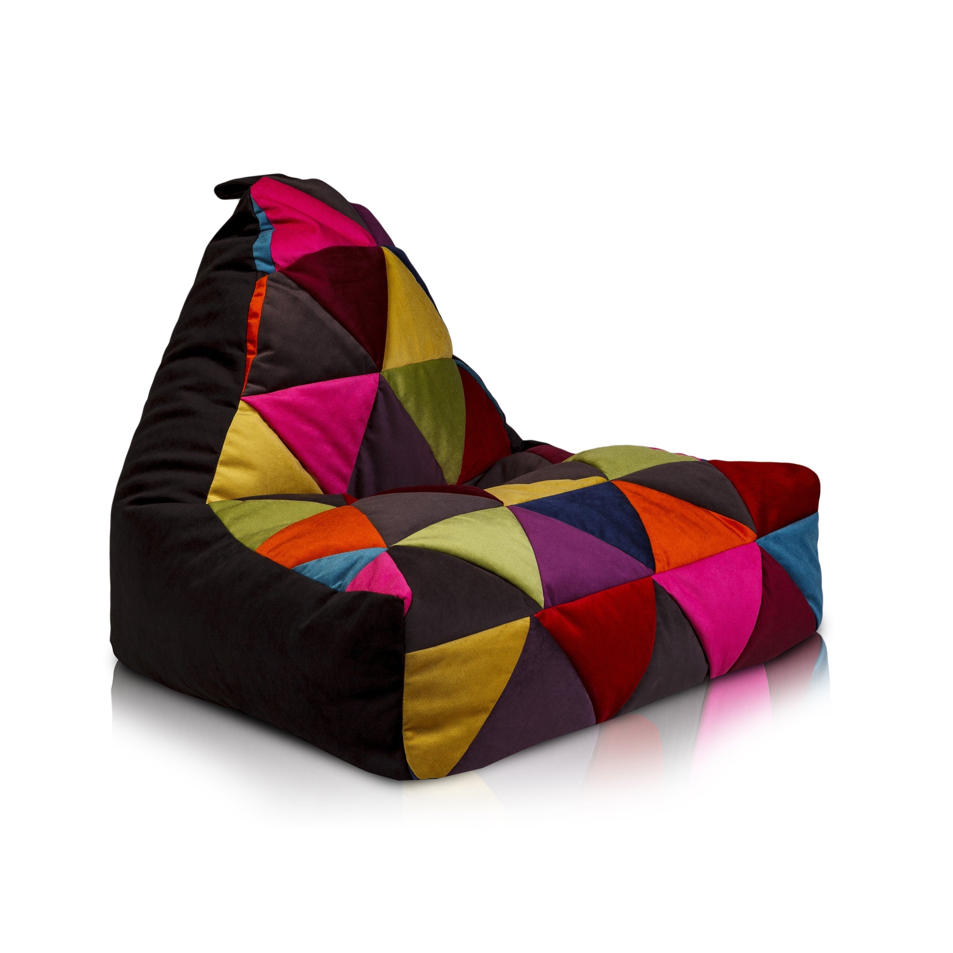 POUF POLTRONA SACCO SEDUTA KEIKO S PATCHWORK MICROFIBRA