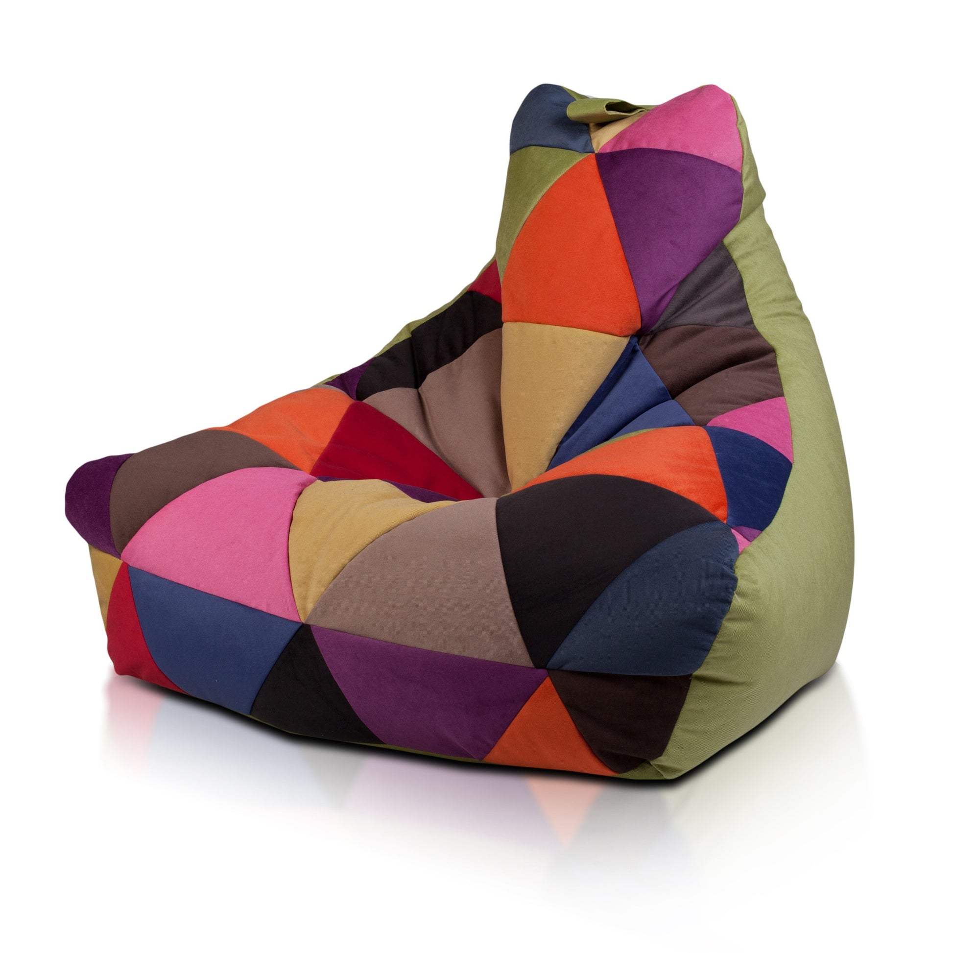 POUF POLTRONA SACCO SEDUTA KEIKO S PATCHWORK MICROFIBRA
