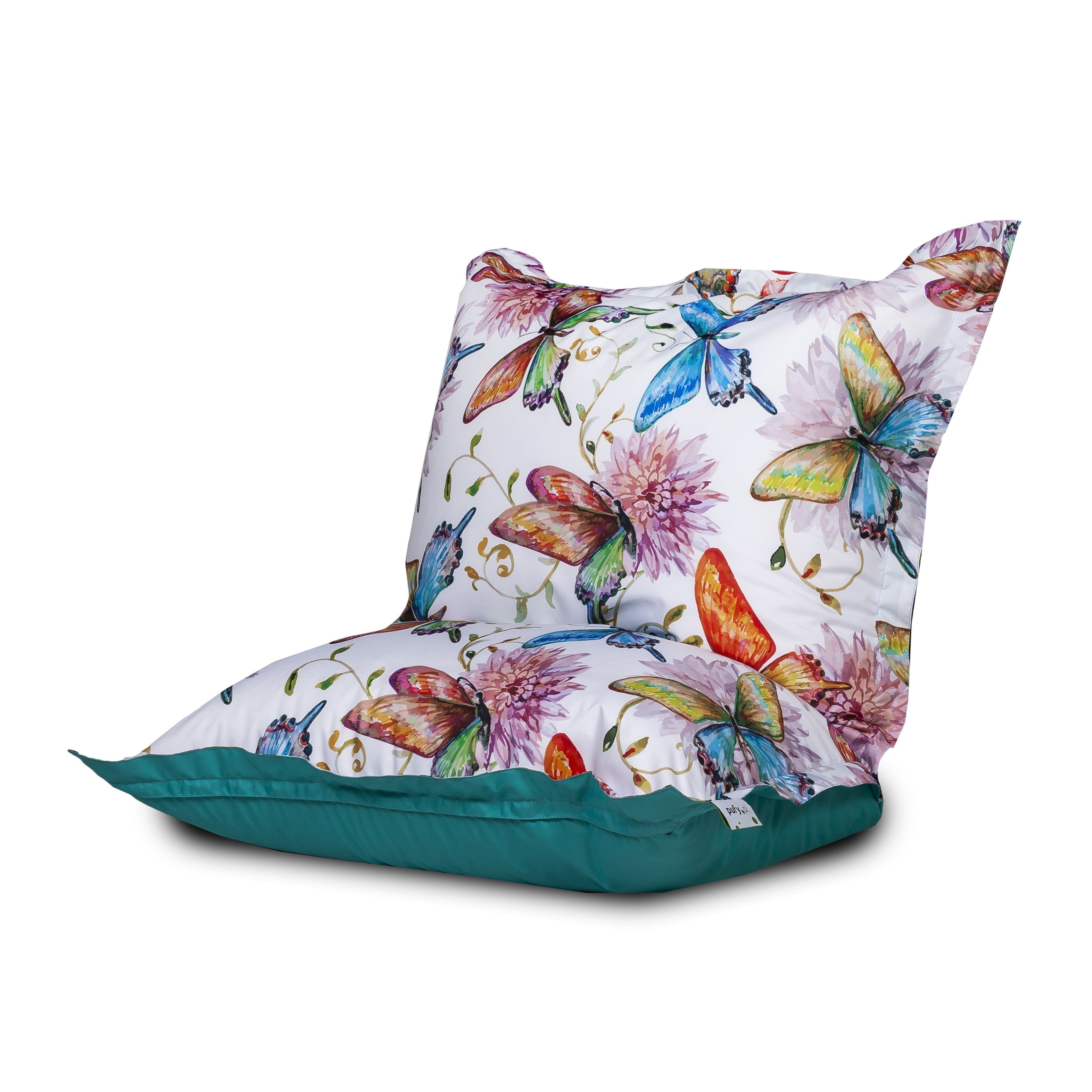 POUF POLTRONA SACCO CUSCINO IMBOTTITO TESSUTO POLIESTERE DESIGN 140x100 Cm