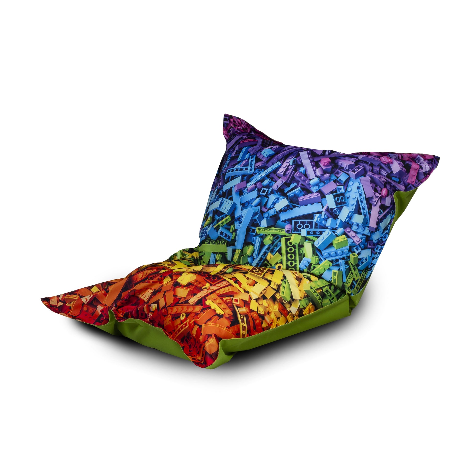 POUF POLTRONA SACCO CUSCINO IMBOTTITO TESSUTO POLIESTERE DESIGN 140x100 Cm