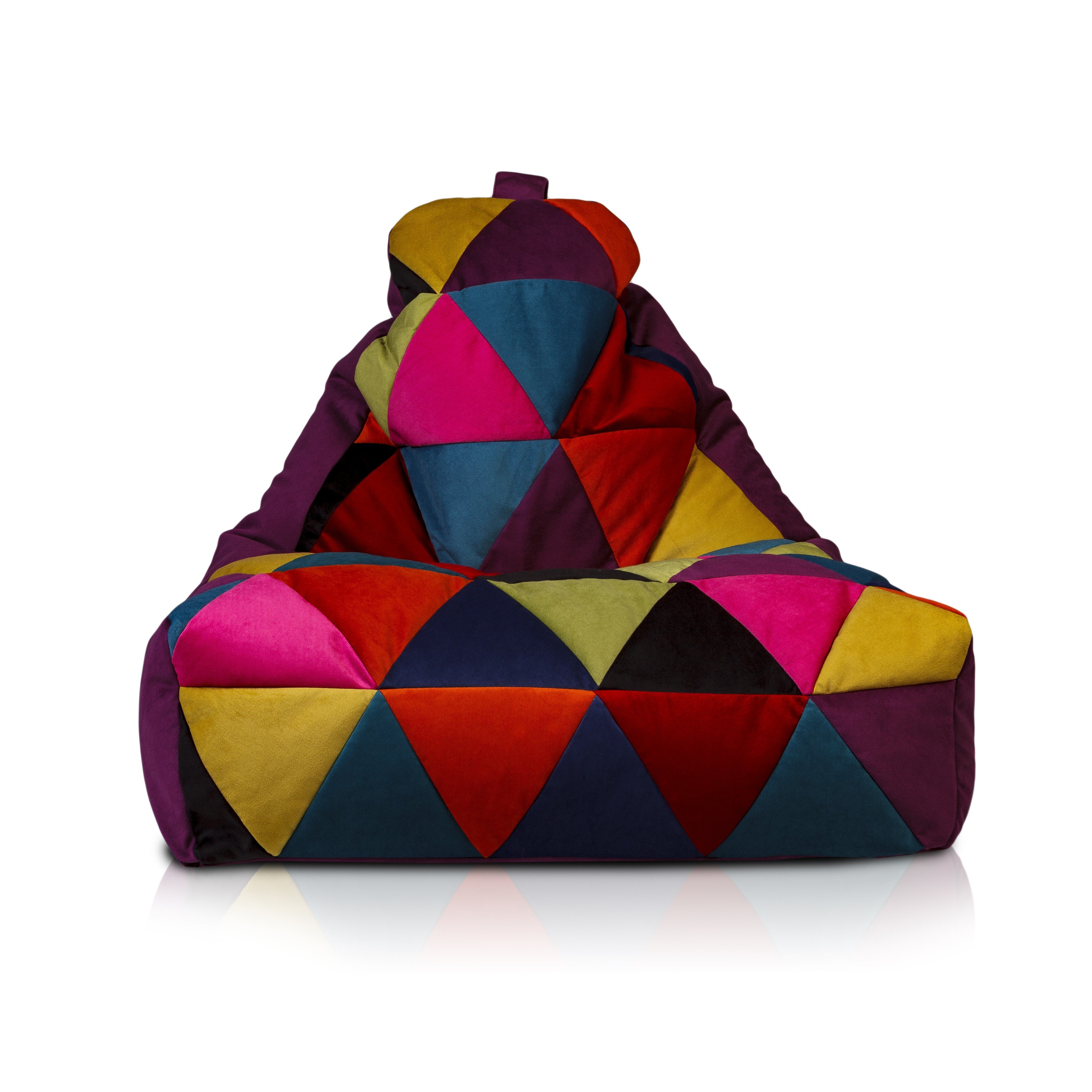 POUF POLTRONA SACCO SEDUTA KEIKO M PATCHWORK MICROFIBRA