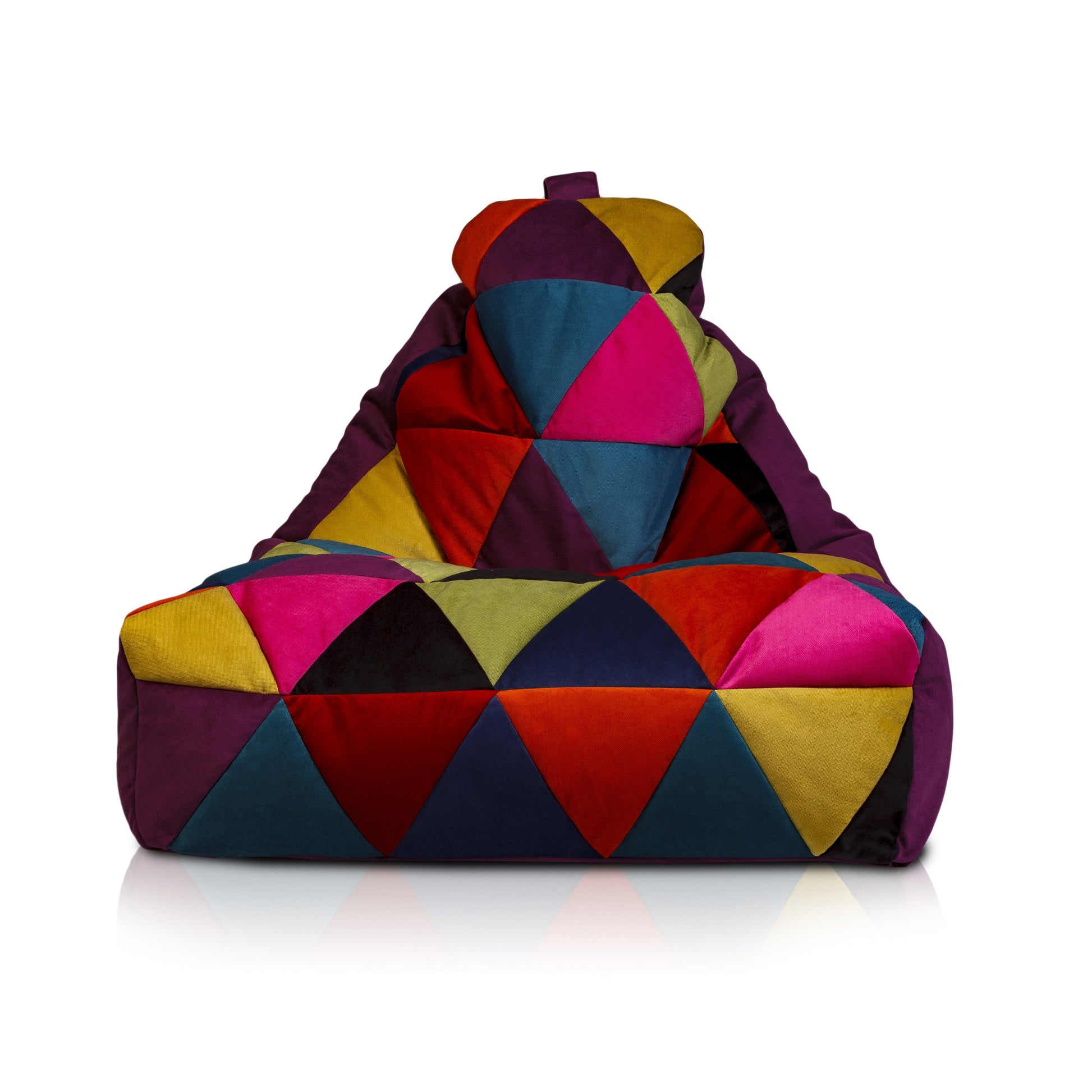 POUF POLTRONA SACCO SEDUTA KEIKO M PATCHWORK MICROFIBRA