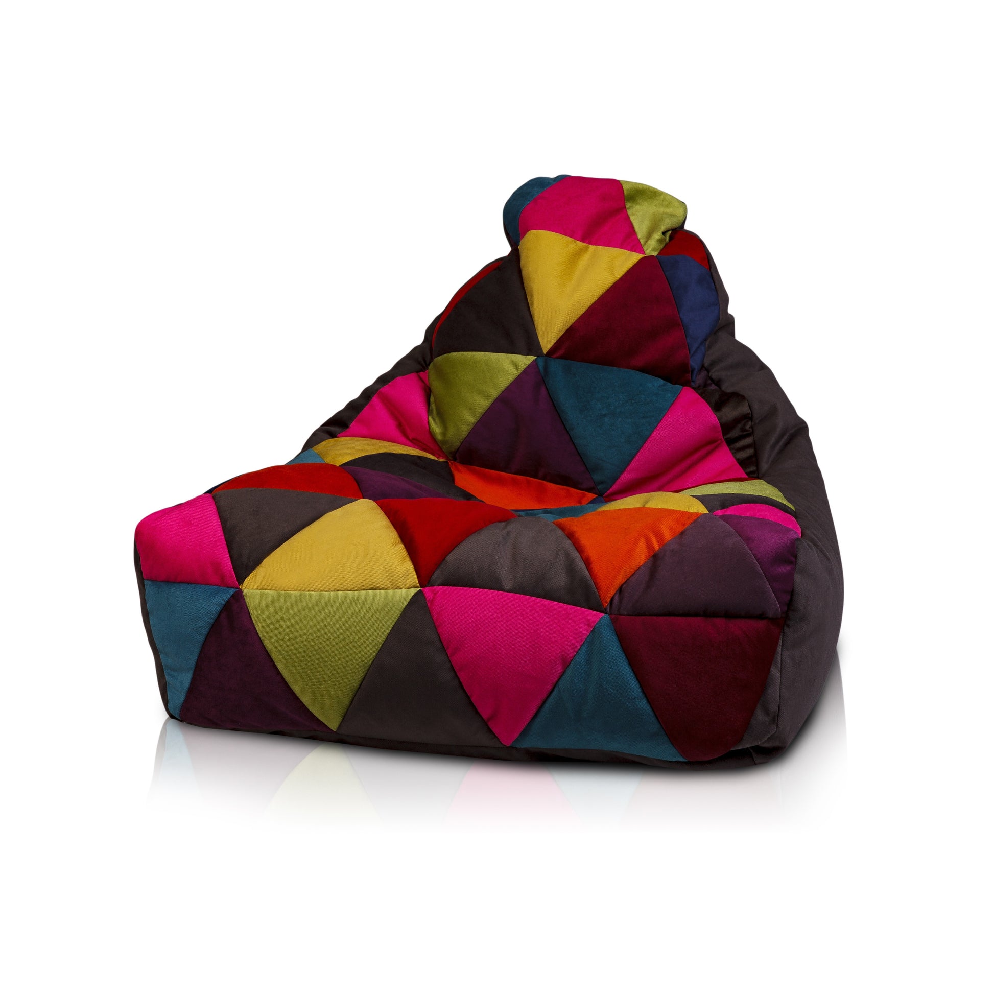 POUF POLTRONA SACCO SEDUTA KEIKO M PATCHWORK MICROFIBRA