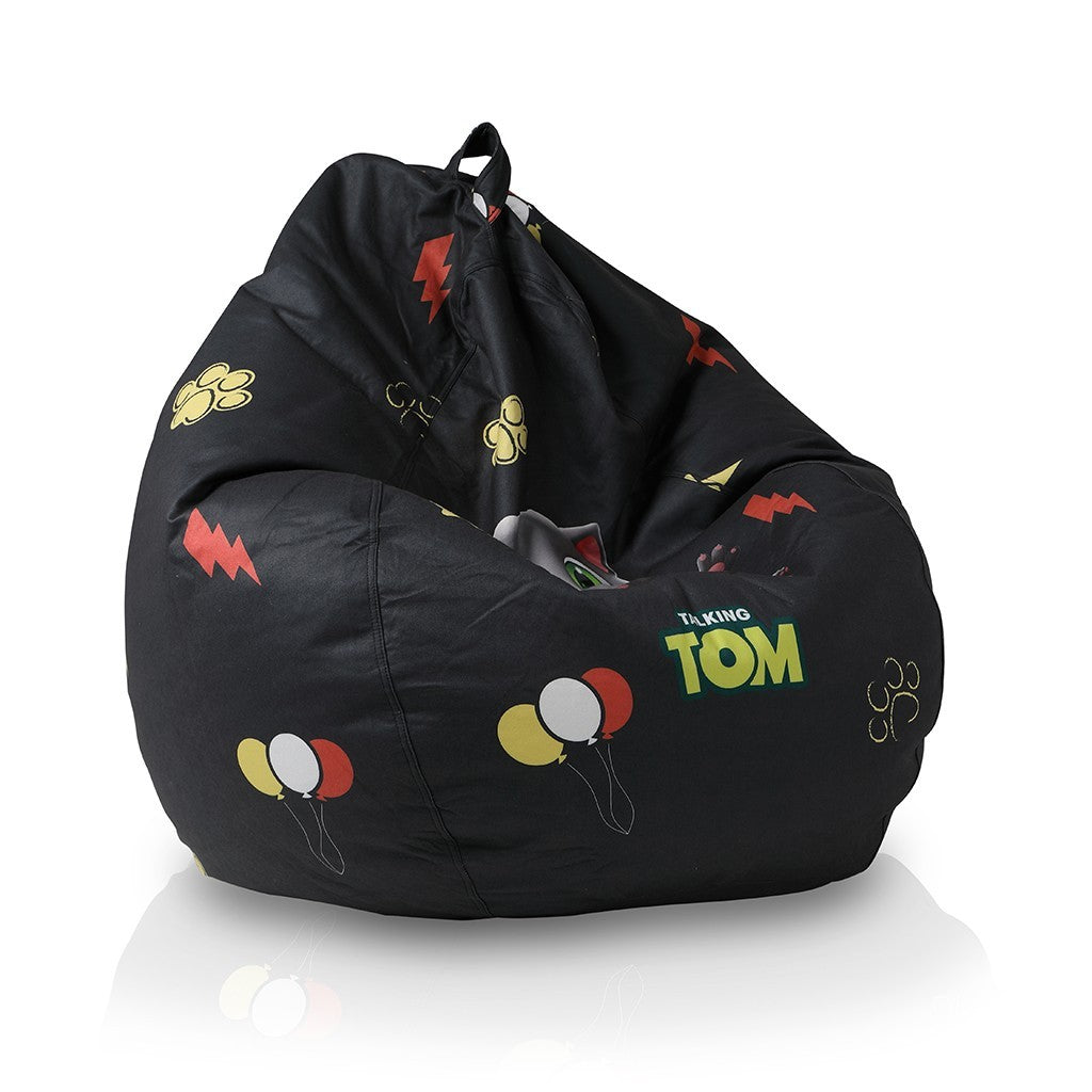Poltrona Sacco completa di Poggiapiedi Talking Tom