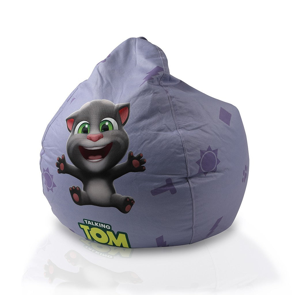 Poltrona Sacco completa di Poggiapiedi Talking Tom