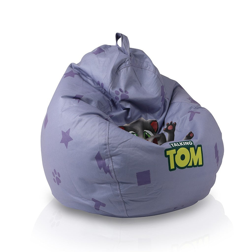 Poltrona Sacco completa di Poggiapiedi Talking Tom