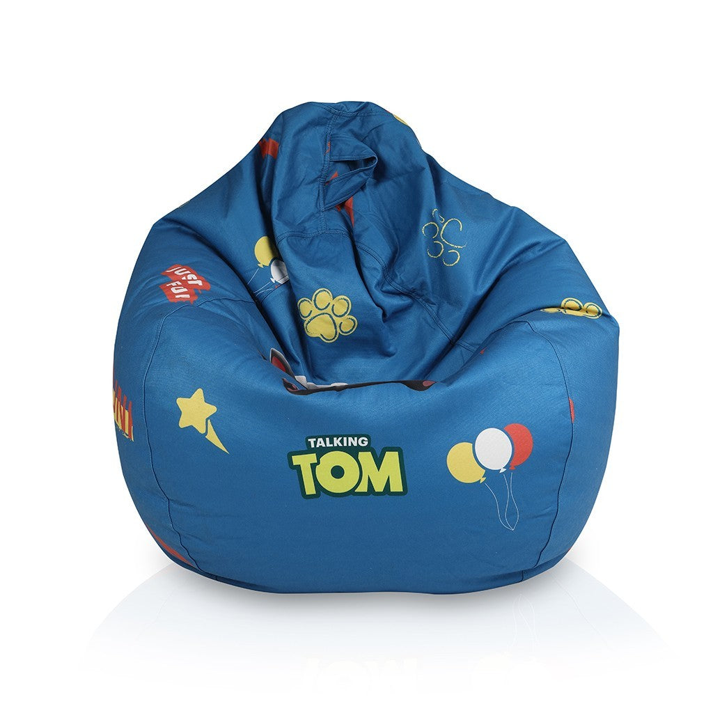 Poltrona Sacco completa di Poggiapiedi Talking Tom