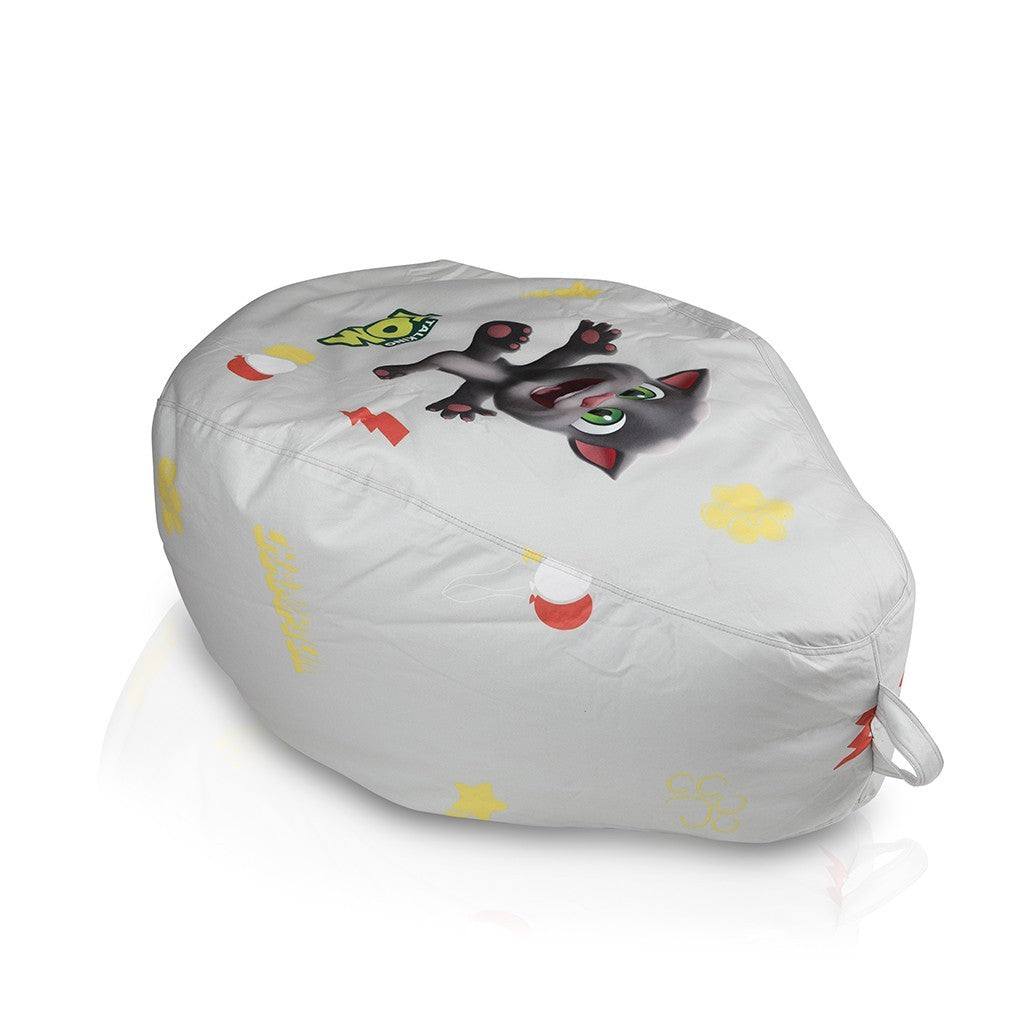 Poltrona Sacco completa di Poggiapiedi Talking Tom