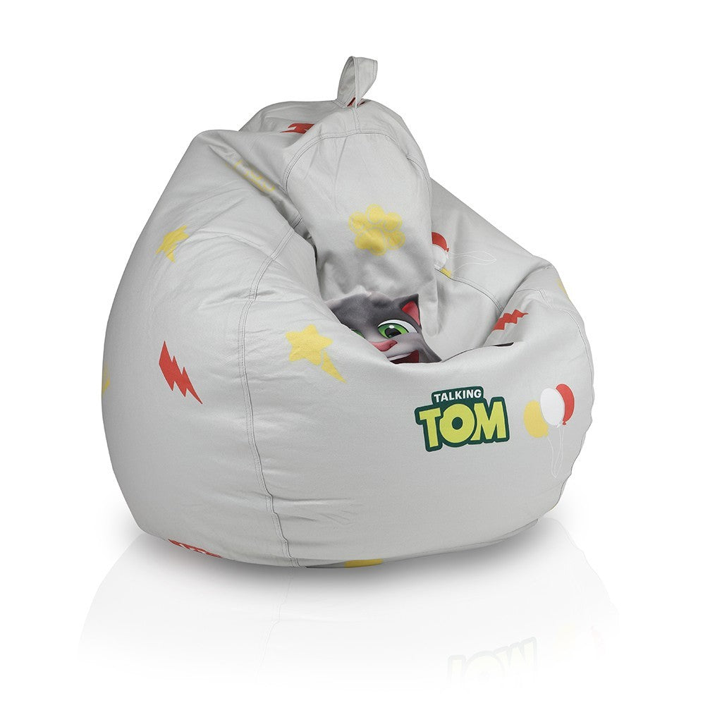 Poltrona Sacco completa di Poggiapiedi Talking Tom