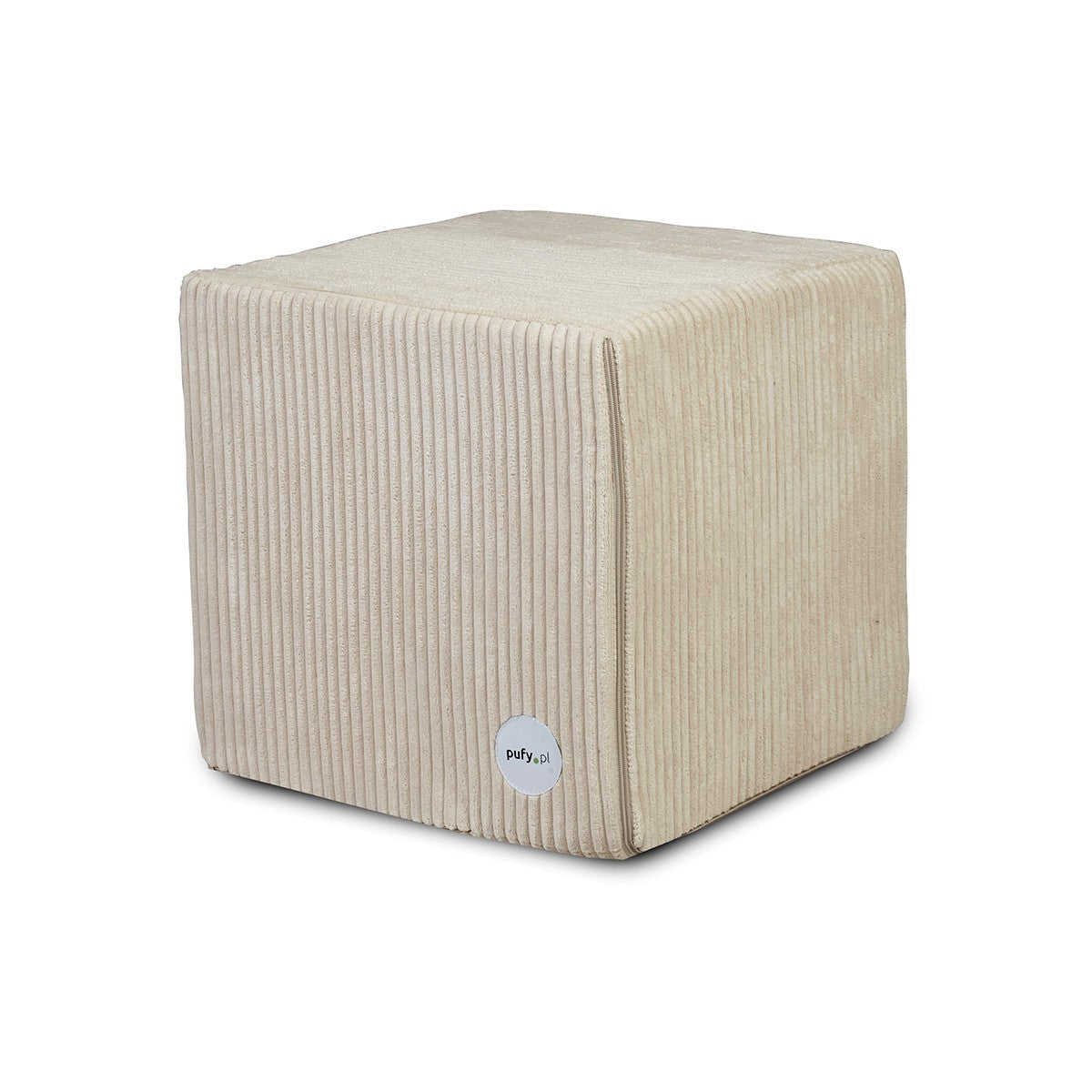 pouf poggiapiedi quadrato 40x40 Tessuto Velluto a Righe