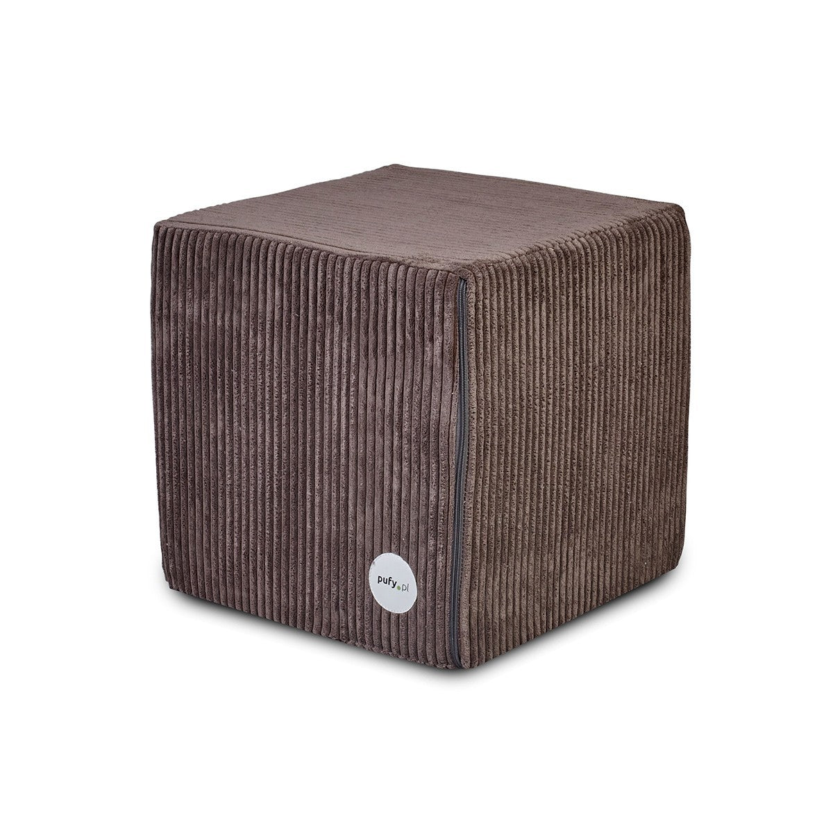 pouf poggiapiedi quadrato 40x40 Tessuto Velluto a Righe