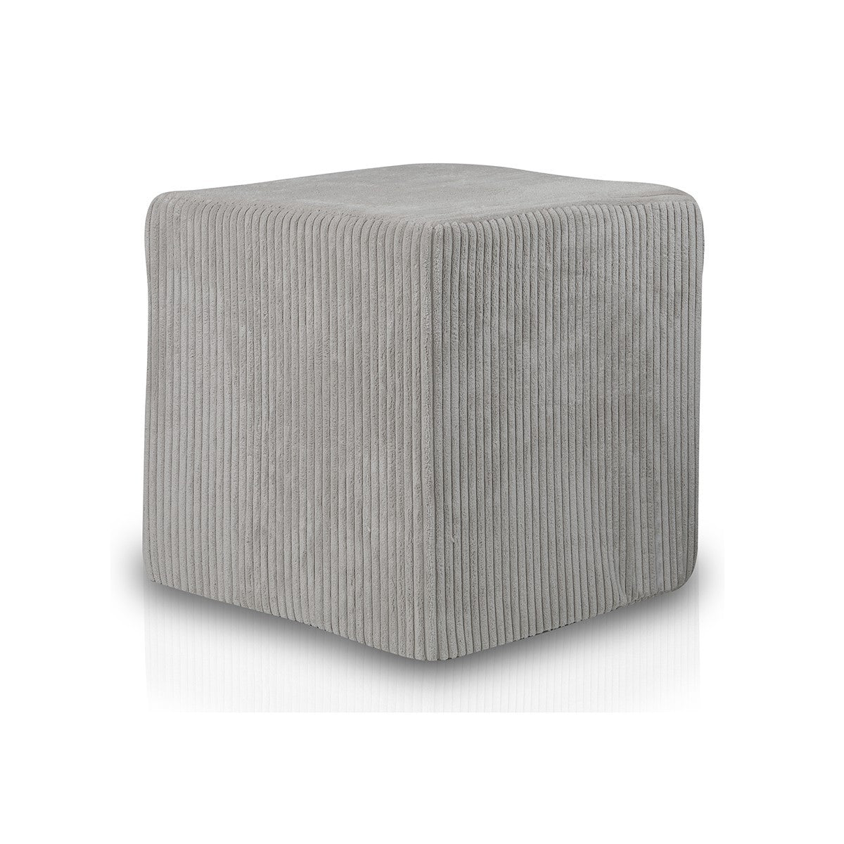 pouf poggiapiedi quadrato 40x40 Tessuto Velluto a Righe