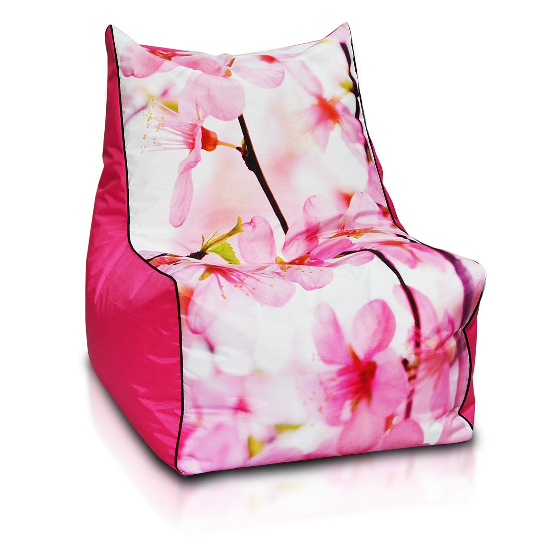 Solid Pouf Sacco con Imbottitura Seduta Morbida in Poliestere fantasia Design