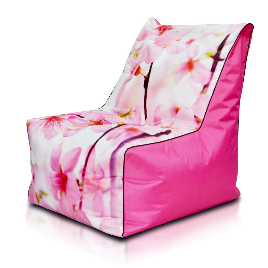 Solid Pouf Sacco con Imbottitura Seduta Morbida in Poliestere fantasia Design