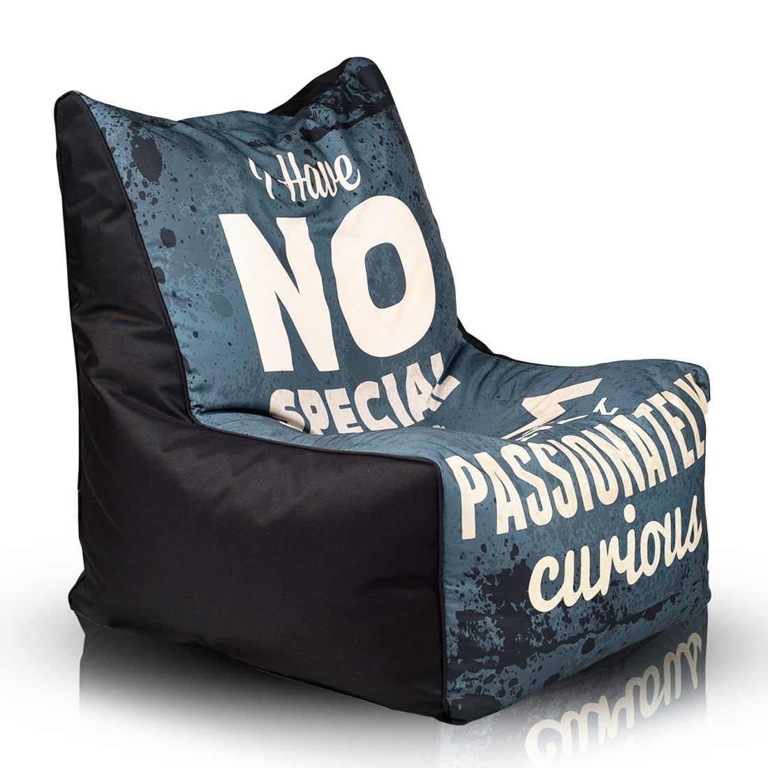 Solid Pouf Sacco con Imbottitura Seduta Morbida in Poliestere fantasia Design