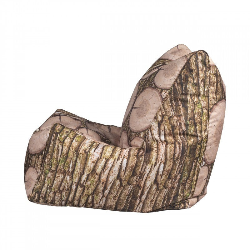 Solid Pouf Sacco con Imbottitura Seduta Morbida in Poliestere fantasia Design