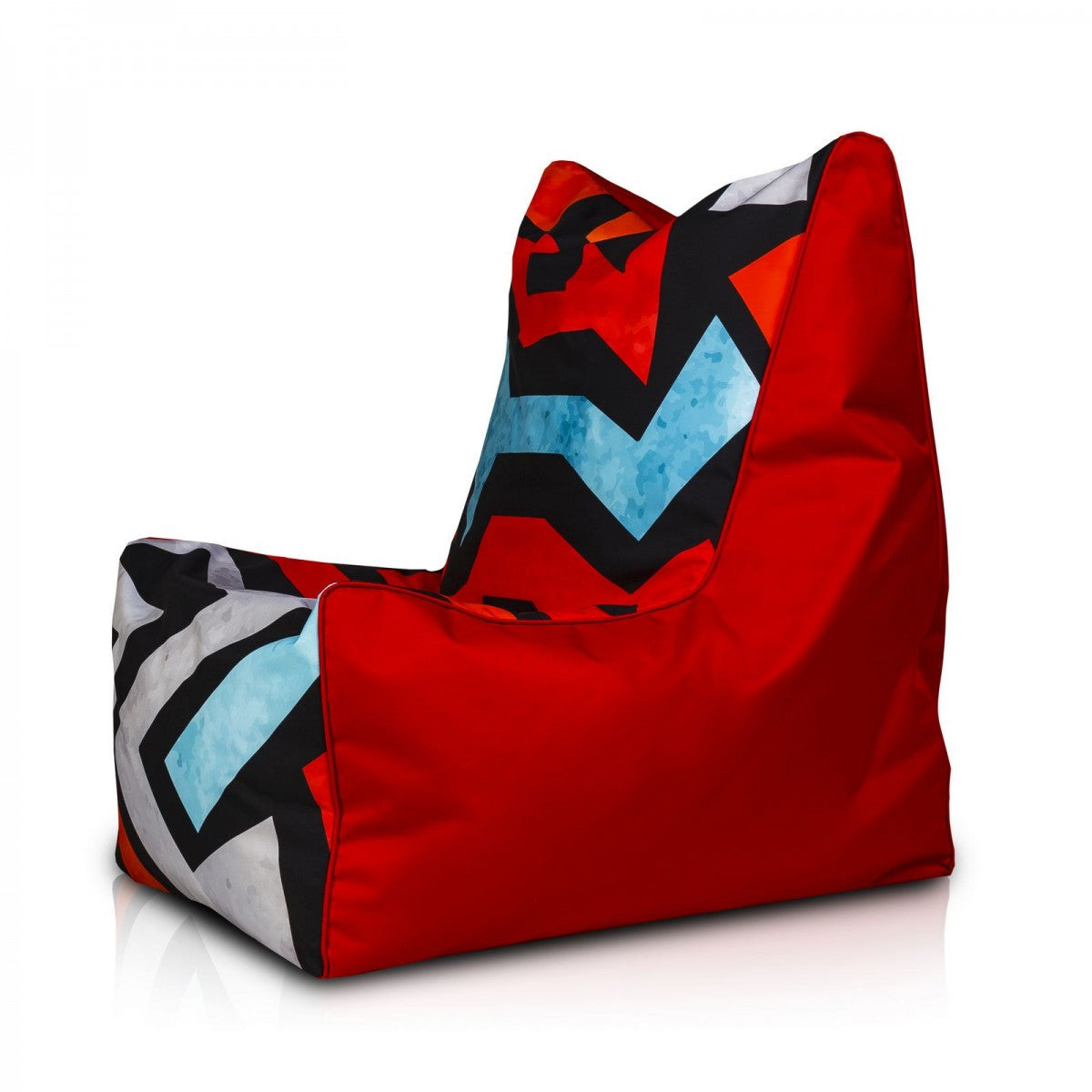 Solid Pouf Sacco con Imbottitura Seduta Morbida in Poliestere fantasia Design