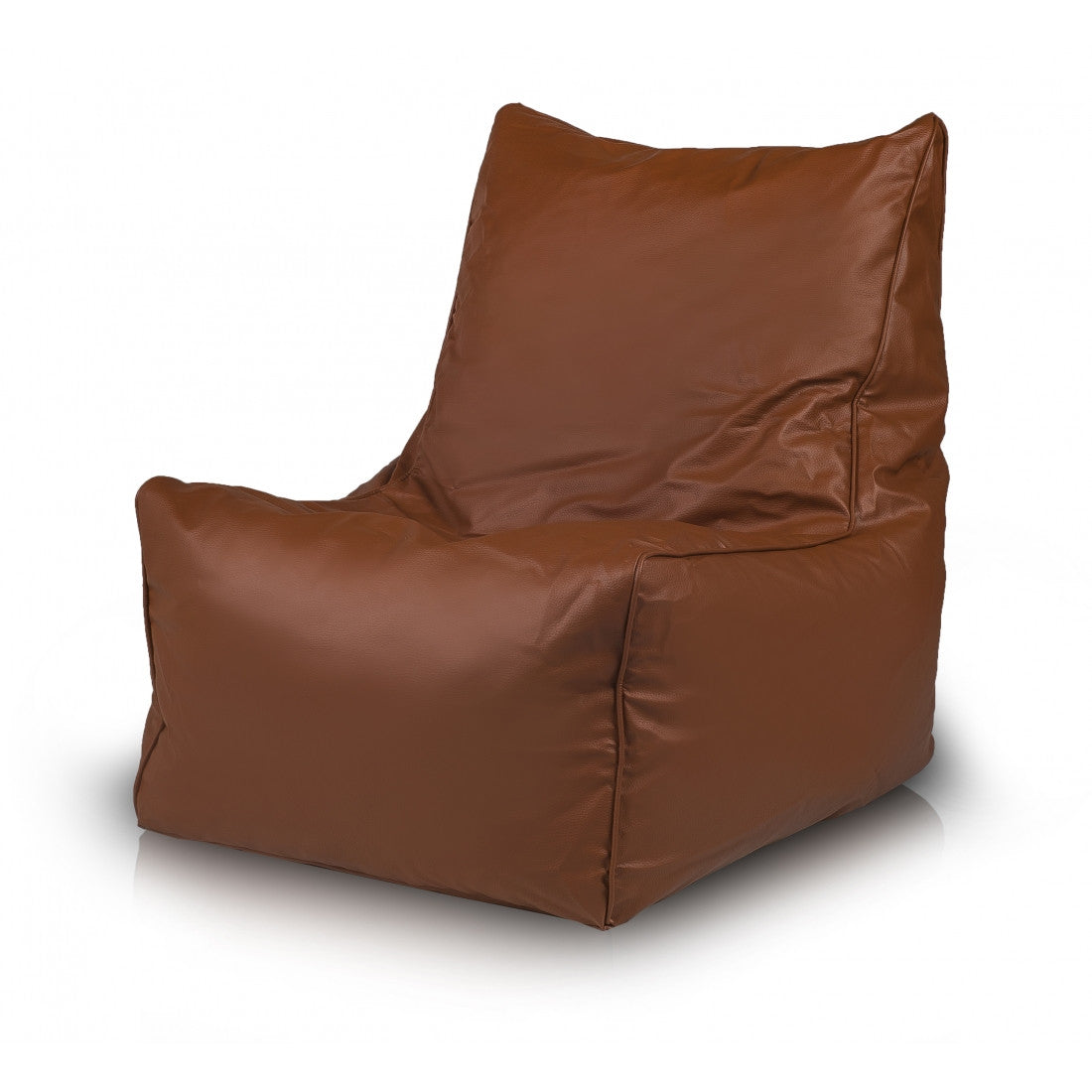 Solid Pouf Sacco con Imbottitura Seduta Morbida in Ecopelle