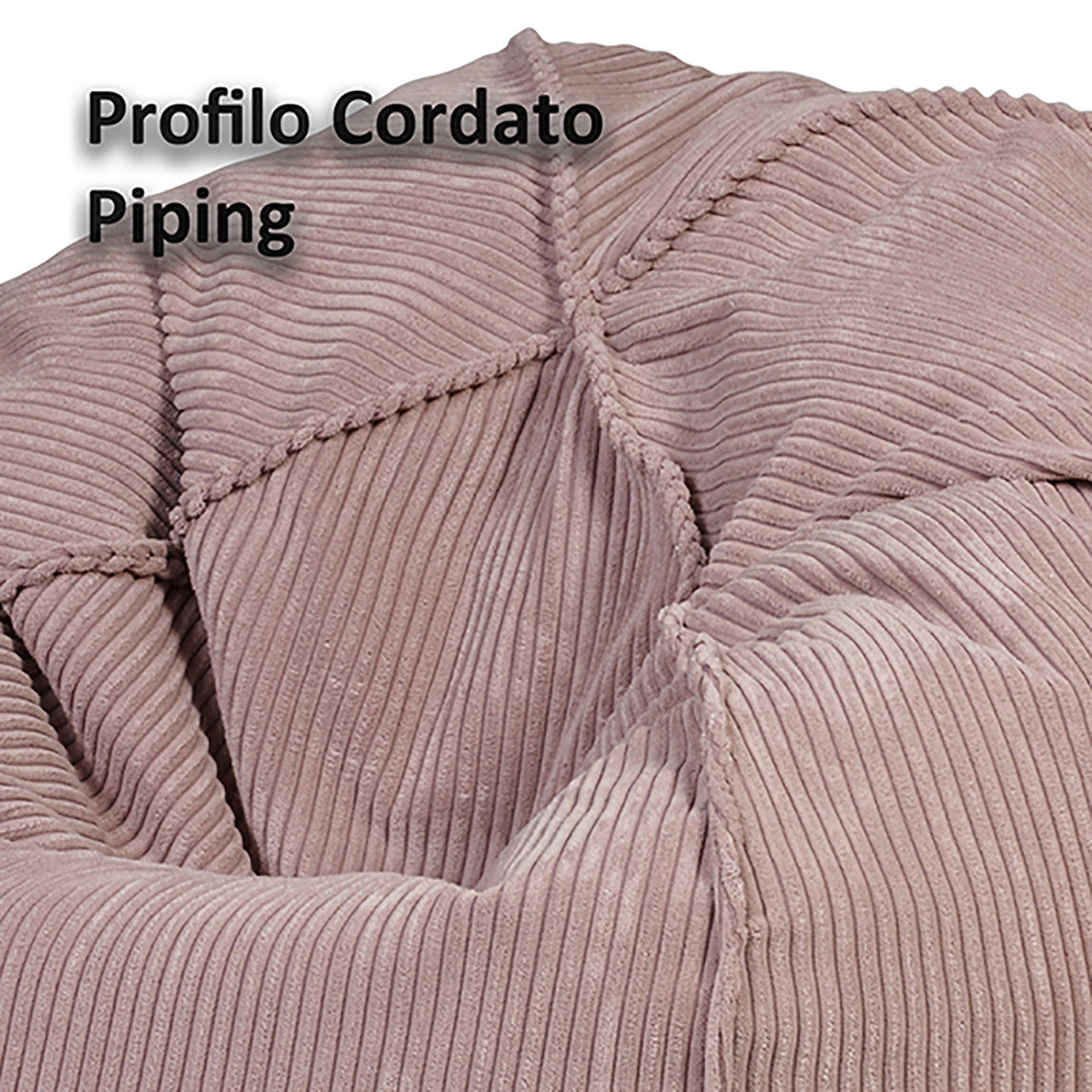 Sakwa Pouf Poltrona a Sacco in Velluto Velvet a coste