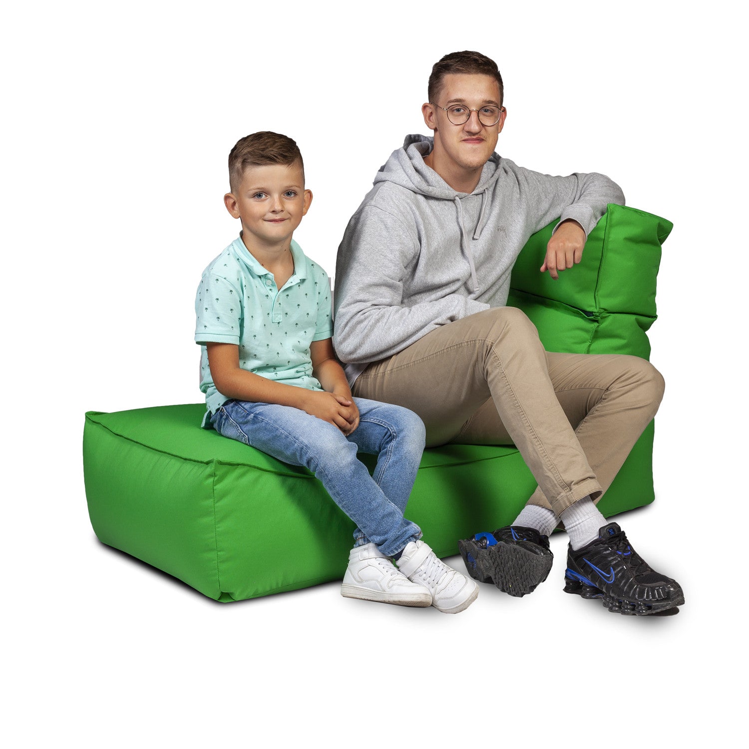 Camel Chaise Longue Pouf Poltrona Sacco per Esterno Impermeabile con poggiatesta rimovibile