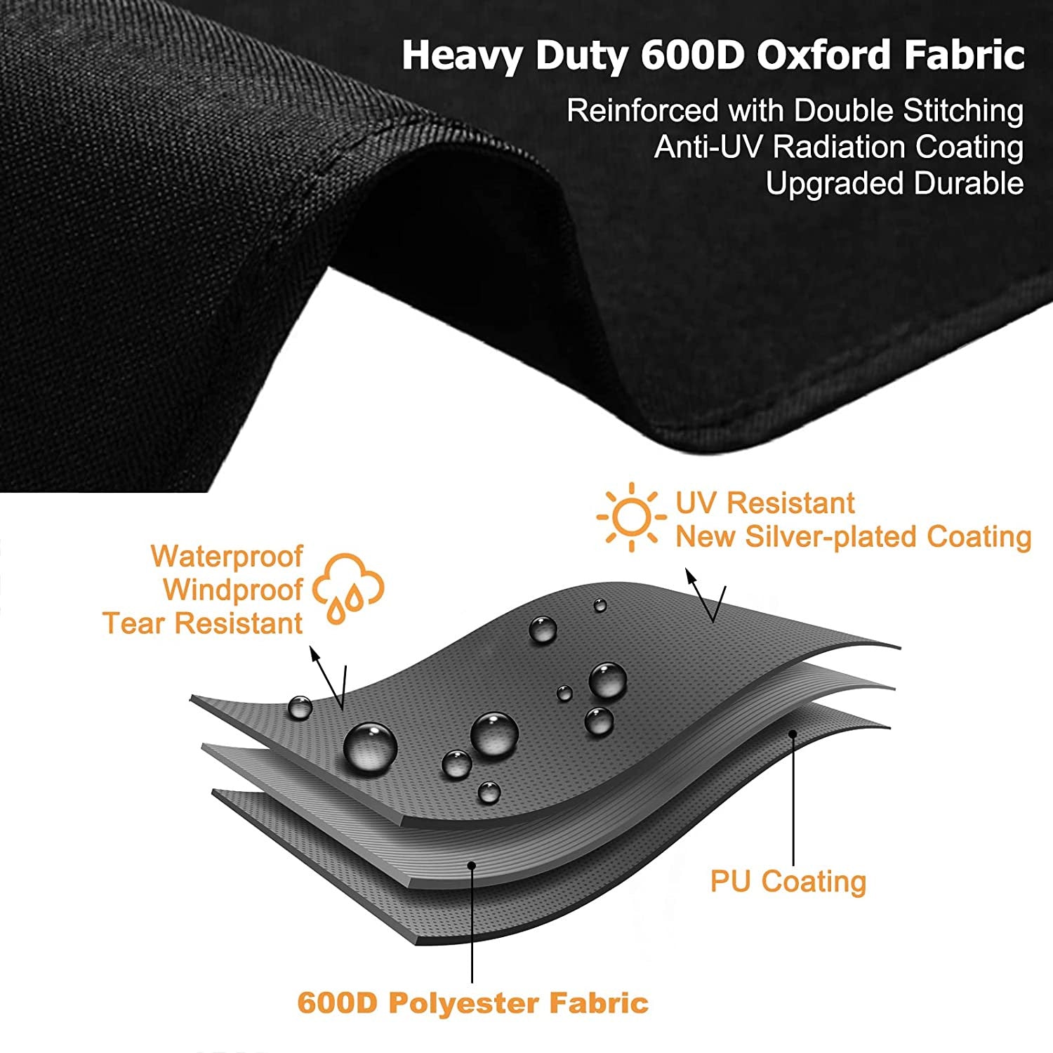 Pouf Cuscino M Poltrona Sacco in Oxford 600D 100% Waterproof 135x170