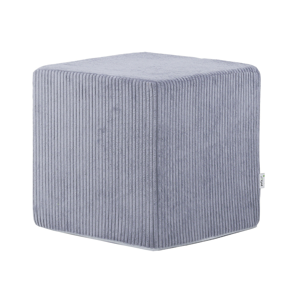 Pouf Poggiapiedi Sgabello Quadrato in Velluto a Coste 40x40