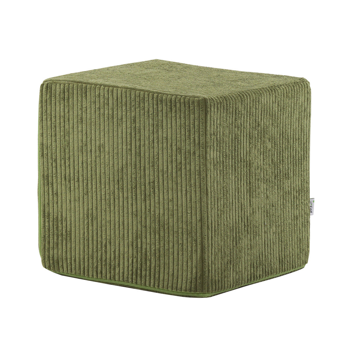Pouf Poggiapiedi Sgabello Quadrato in Velluto a Coste 40x40