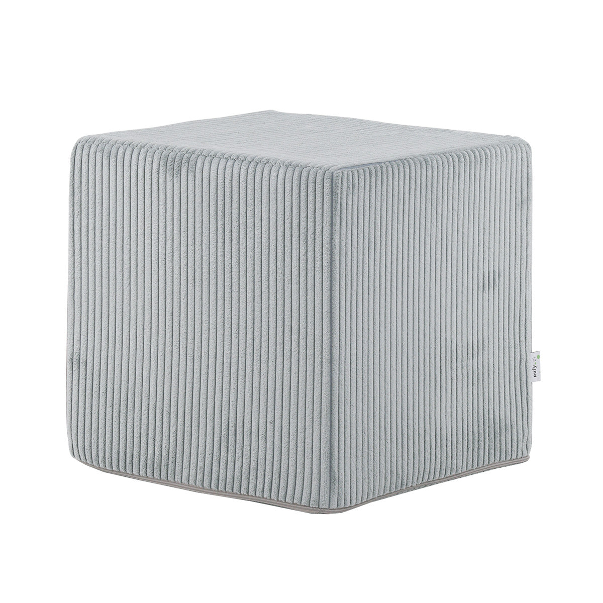 Pouf Poggiapiedi Sgabello Quadrato in Velluto a Coste 40x40