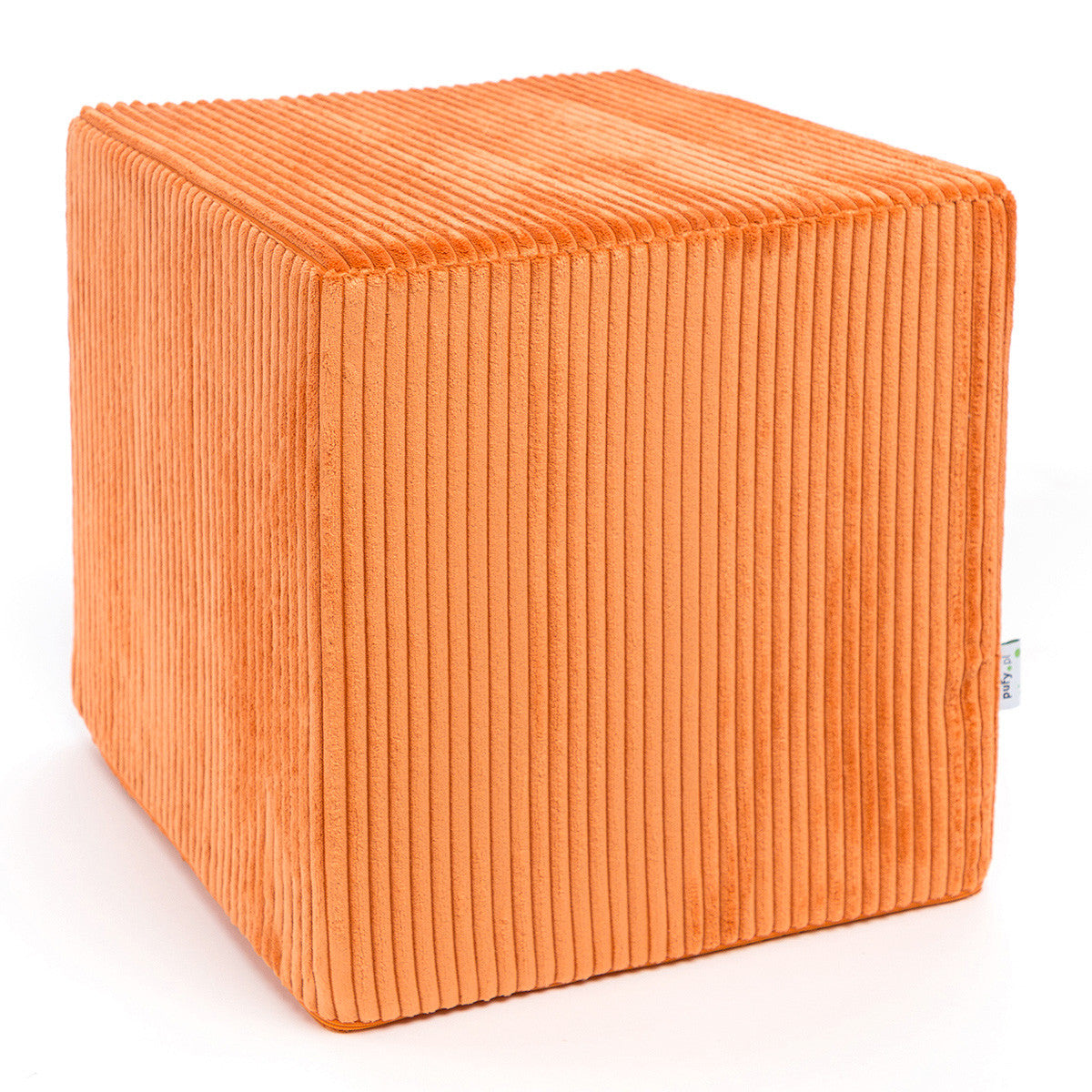 Pouf Poggiapiedi Sgabello Quadrato in Velluto a Coste 40x40