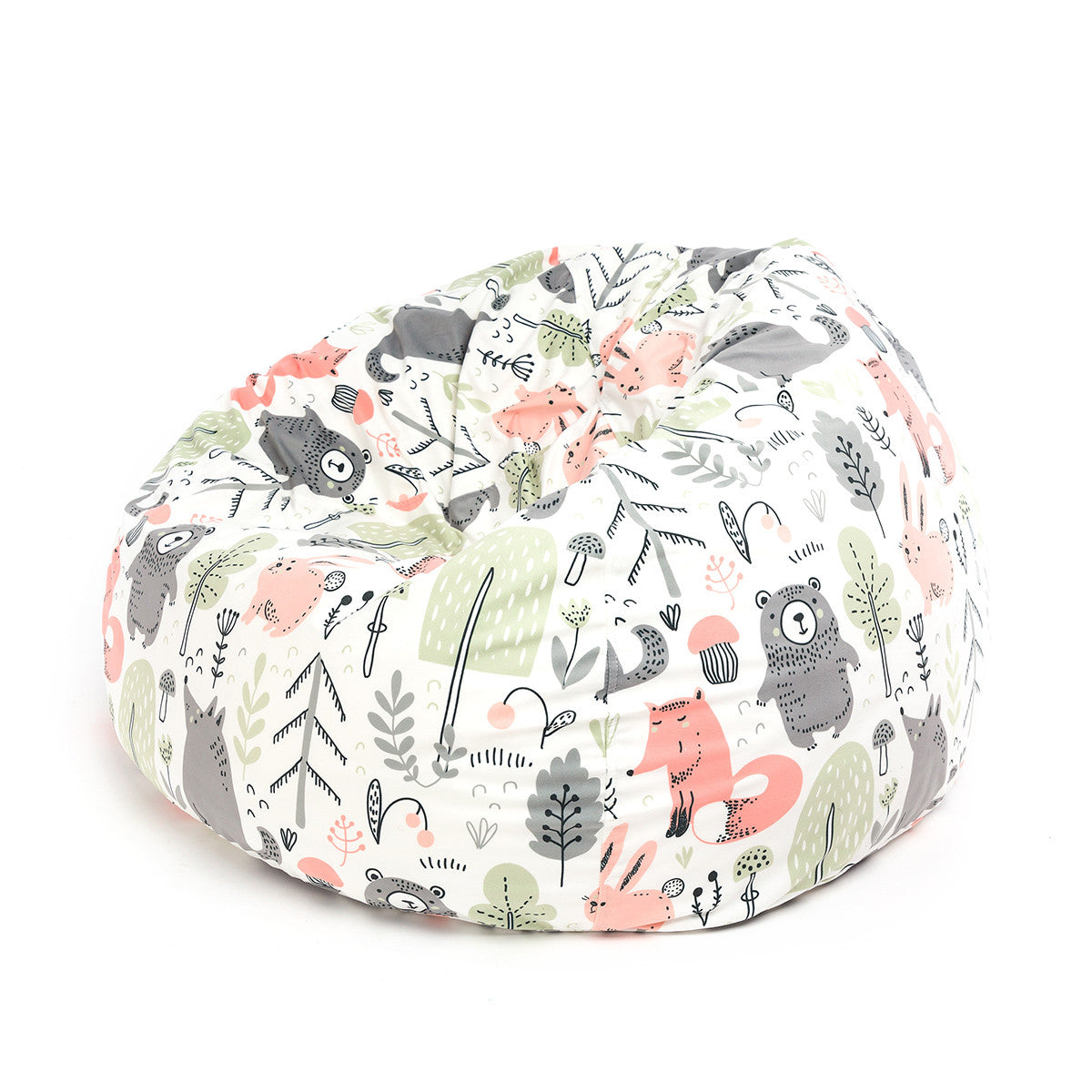 Sakwa M Pouf a Sacco con Imbottitura, Velluto Fantasia Design, sfoderabile