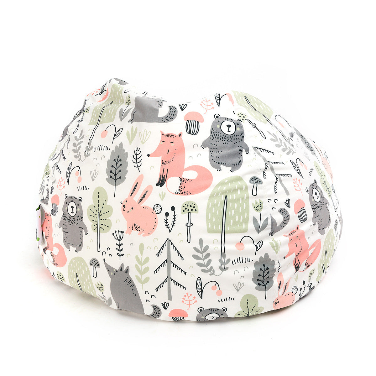 Sakwa M Pouf a Sacco con Imbottitura, Velluto Fantasia Design, sfoderabile