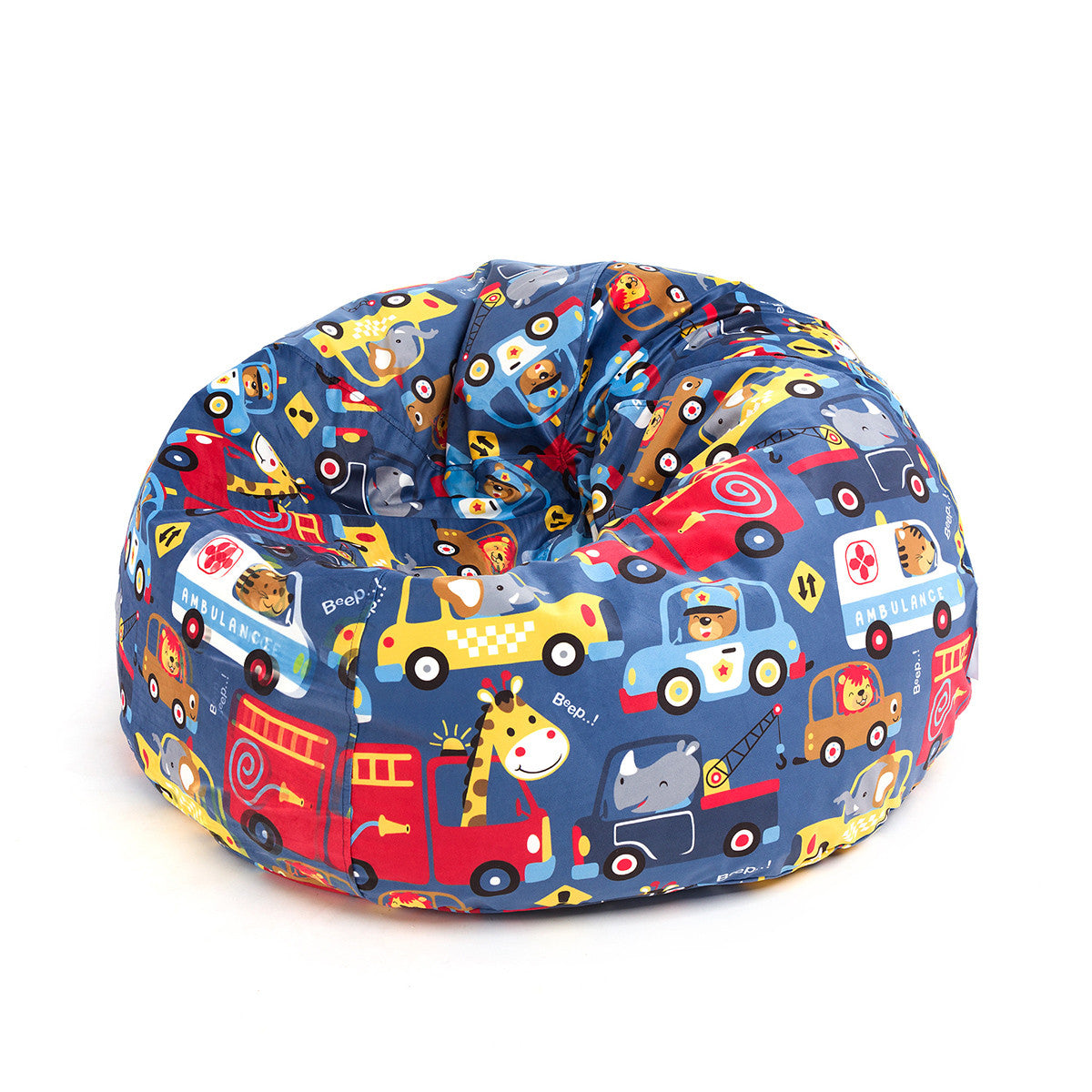 Sakwa M Pouf a Sacco con Imbottitura, Velluto Fantasia Design, sfoderabile