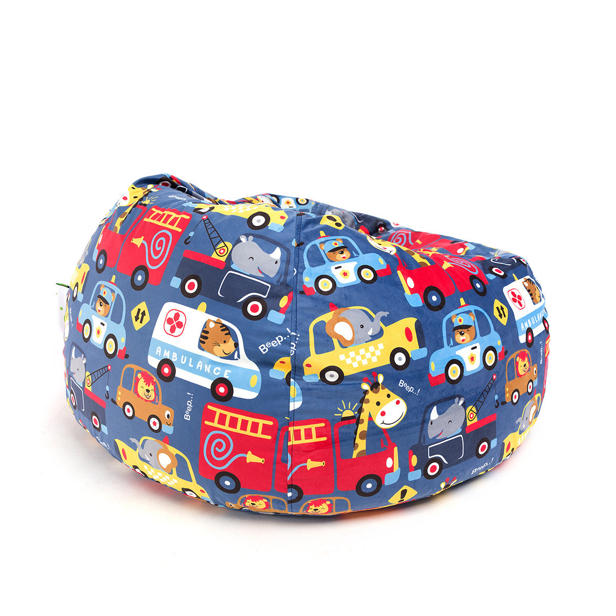Sakwa M Pouf a Sacco con Imbottitura, Velluto Fantasia Design, sfoderabile