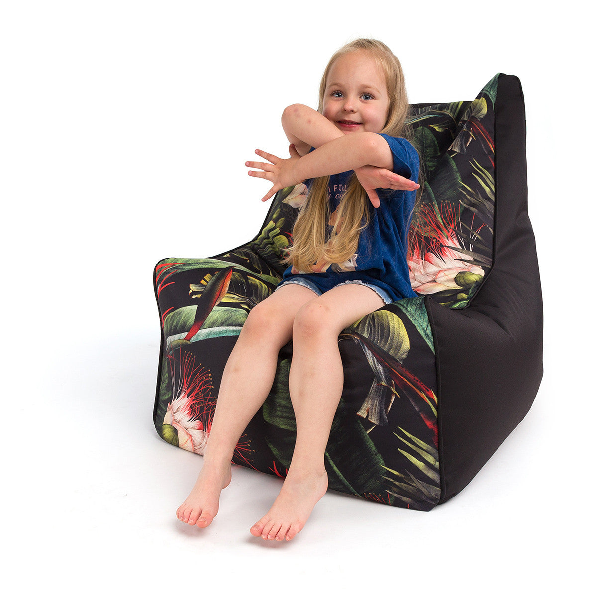 Solid Pouf Sacco con Imbottitura Seduta Morbida in Poliestere fantasia Design