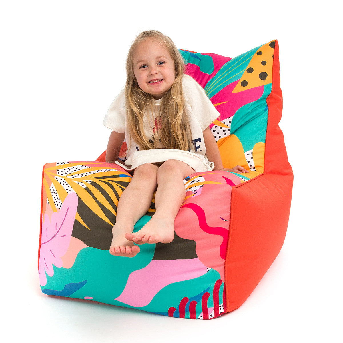 Solid Pouf Sacco con Imbottitura Seduta Morbida in Poliestere fantasia Design