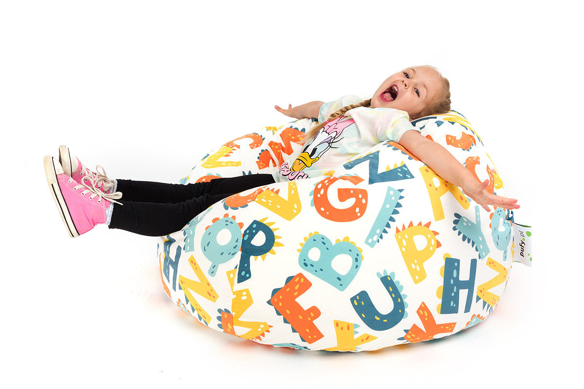 Sakwa M Pouf a Sacco con Imbottitura, Velluto Fantasia Design, sfoderabile