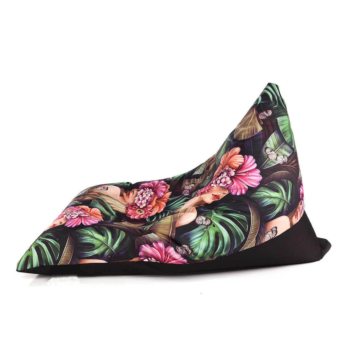 Lazy M Pouf Poltrona a Sacco Cuscino da terra Cuscinone in Poliestere fantasia Design Sfoderabile