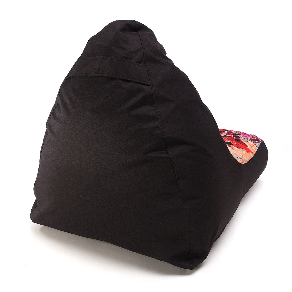 Emma Pouf Poltrona a Sacco Cuscino da terra in Poliestere fantasia Design Sfoderabile e Pratica Maniglia