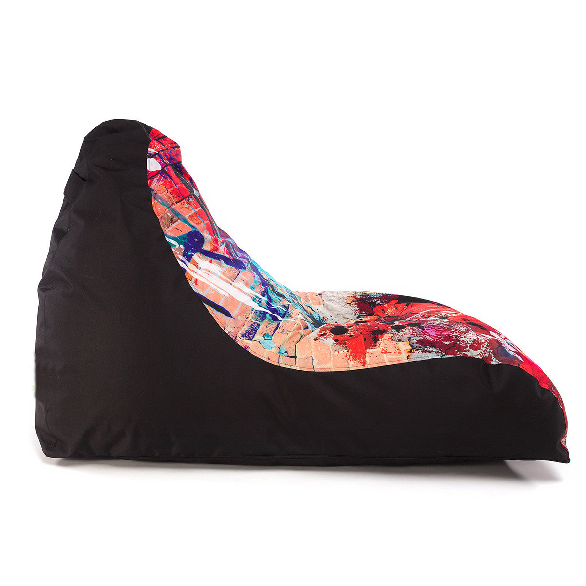 Emma Pouf Poltrona a Sacco Cuscino da terra in Poliestere fantasia Design Sfoderabile e Pratica Maniglia