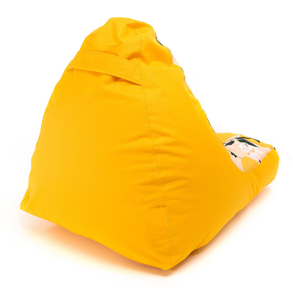 Emma Pouf Poltrona a Sacco Cuscino da terra in Poliestere fantasia Design Sfoderabile e Pratica Maniglia