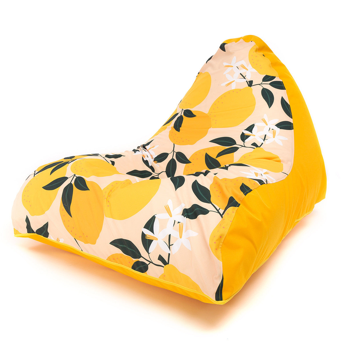 Emma Pouf Poltrona a Sacco Cuscino da terra in Poliestere fantasia Design Sfoderabile e Pratica Maniglia