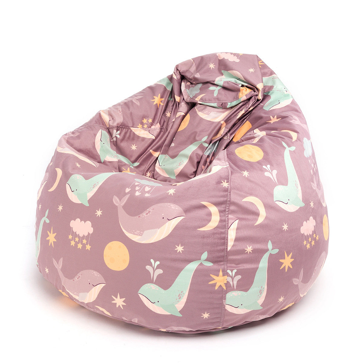Fuzzy Pouf Poltrona Sacco Design in morbido tessuto Velluto Oeko Tex® Standard 100 Sfoderabile