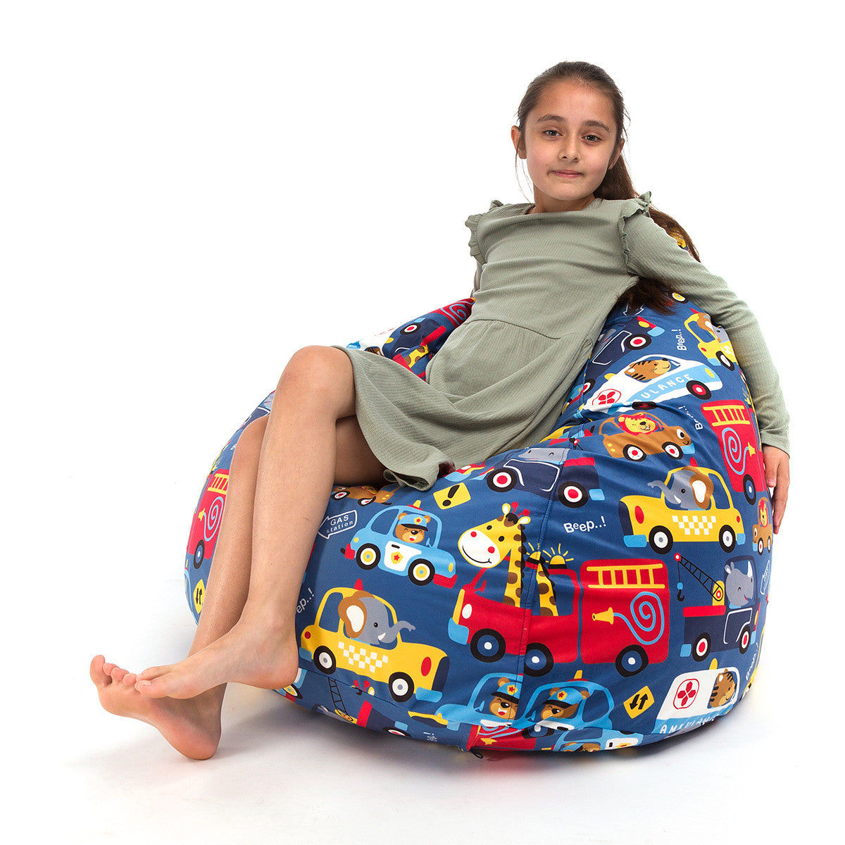 Fuzzy Pouf Poltrona Sacco Design in morbido tessuto Velluto Oeko Tex® Standard 100 Sfoderabile