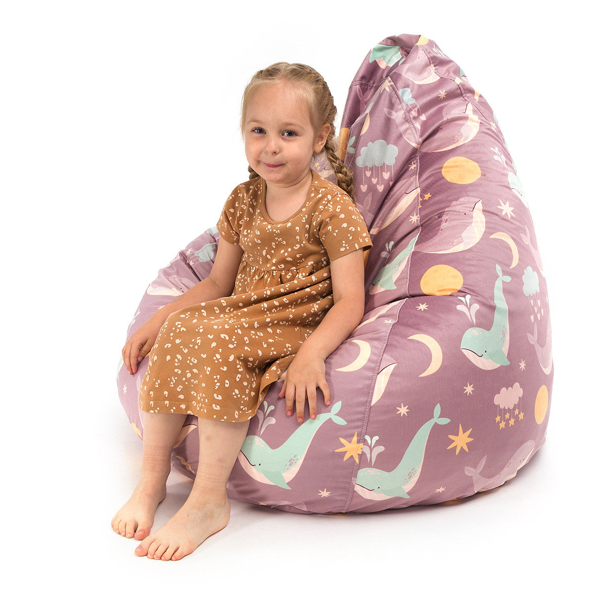 Fuzzy Pouf Poltrona Sacco Design in morbido tessuto Velluto Oeko Tex® Standard 100 Sfoderabile